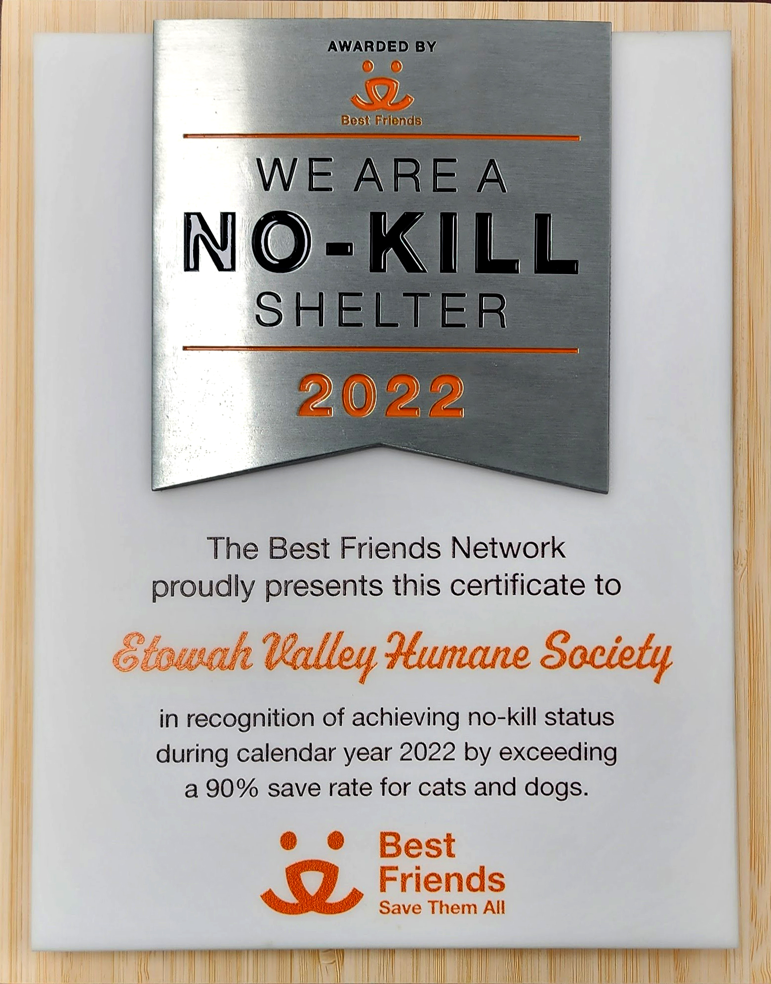 Etowah Valley Humane Society, No Kill Shelter 2022